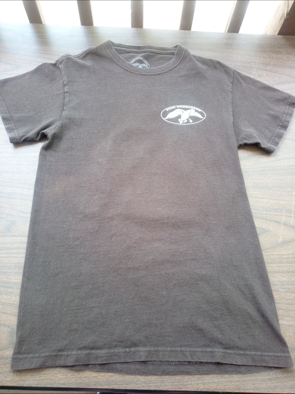 Men's Black Short Sleeve Graphic Crewneck Tee